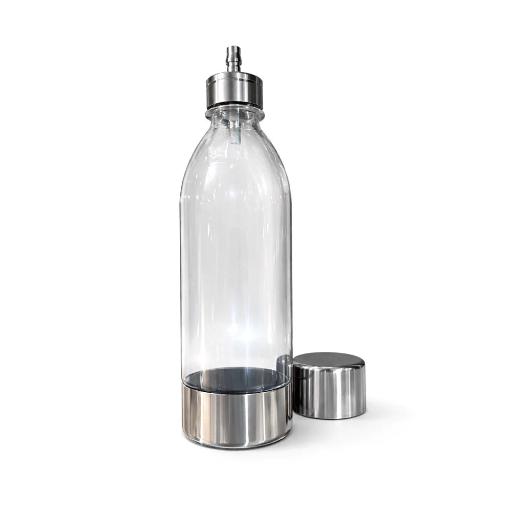 PET Material Carbonated Water Empty Bottle CO₂ Compatible · BPA-Free for Safe Use Compatible with Sparkling Water Makers / Soda Makers 1 Liter High-Pressure Design Made with Food-Grade 304 Stainless Steel